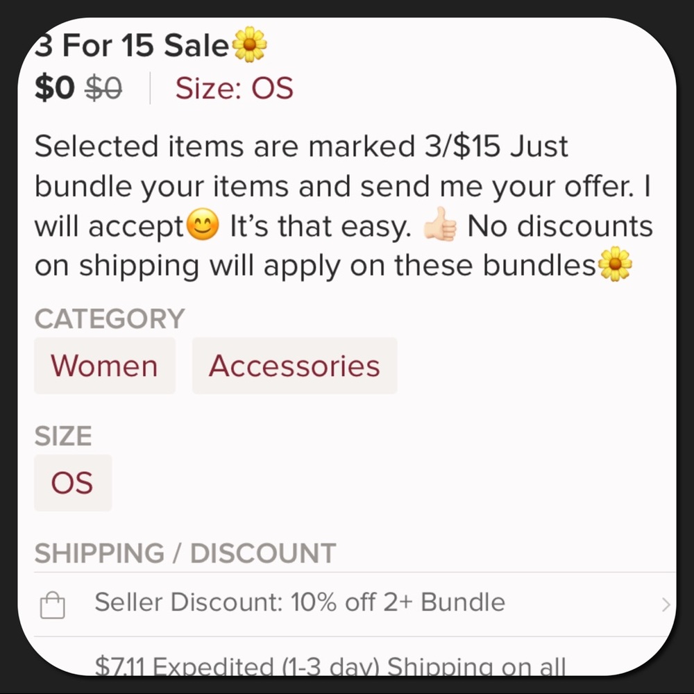 3/$15πΌ - Picture 2 of 2